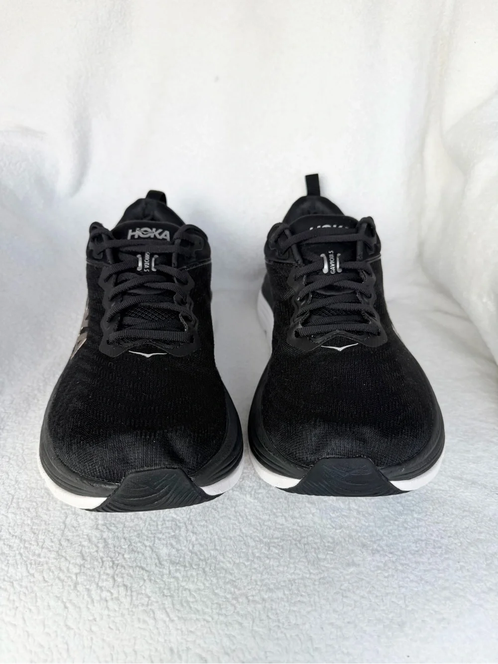 Hoka One One Gaviota 5 Wide Women’s 8.5 D Running Shoes Black/White